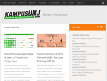 Tablet Screenshot of kampusunj.com
